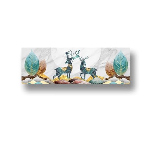Image of Polyester Printed Air Conditioning Dust Cover Folding Designer Ac Cover For Indoor Split Ac 1.5 Ton (97X 31X 21 Cm ) (Deer)
