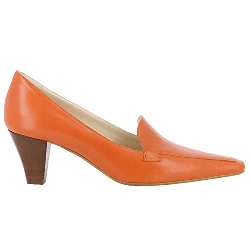 Image of LEHOOR Women Vintage Chunky Block Heel Pumps Shoes Square Pointed Toe Slip On Formal Office Work Business Loafers Shoes Suede Snakeskin Cone Heel Oxford Shoe Ladies Professional Chic Fall 4-11 M US