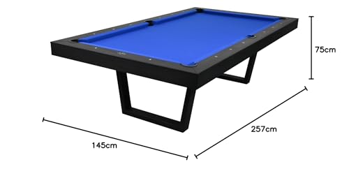 John West Pool Billardtisch Denver Dream 8ft Schwarz inkl Abdeckplatte + Montage – Bild 5