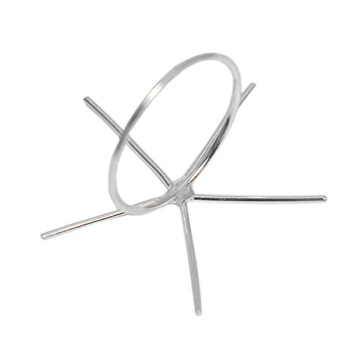 Beadsnice 1 piece Pure Sterling Silver Claw Finger Ring Setting 5 Claws Crown Blank Set CabochonÂ Stone Oval Ball Adjustable Prong Trim DIY Rings Jewelry Components Handcraft Handmade Gift Size9