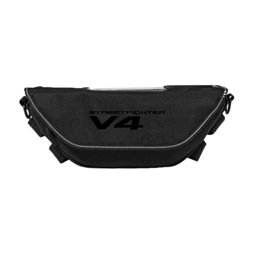 Aeuntyw Sac De Guidon De Moto pour Street Fighter V4 V2, Sac De Navigation pour Téléphone, Étanche À La Poussière(Design J)