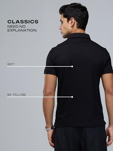 Image of CAVA Supima Polo T-Shirt for Men | Regular Fit, Ultra-Soft Supima Cotton, Lightweight, Polo Neck, Versatile Style | Casual to Formal Wear