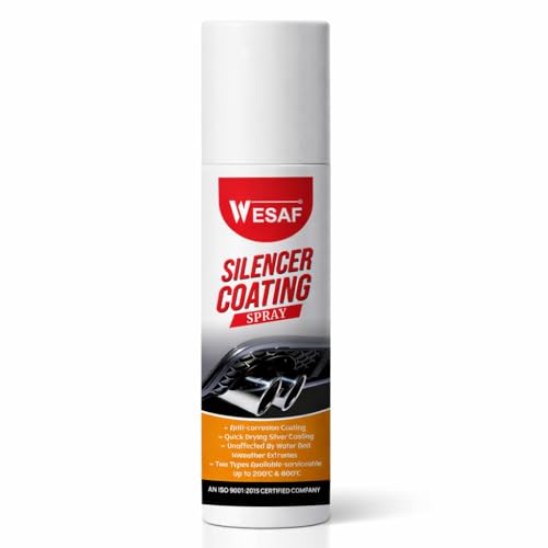Image of Wesaf Silencer Coating Spray Silver For Bike and Car 150ml | Anti-Corrosion | Heat-Resistant Silencer Coating Spray, Prevent Rust and Leak, Diesel wash Resistance
