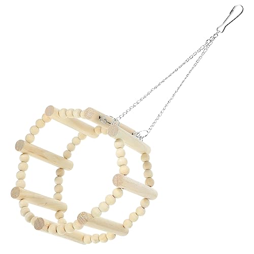 Parliky Bird Parrot Swing Wear Resistant Accessory for Birds Easy to Install for Cage Decoration and Relief Chewing and Playing