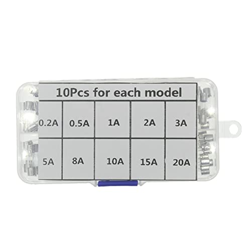 Fusible 5x20mm en verre rapide pour vos projets électroniques coffret de 100 pièces