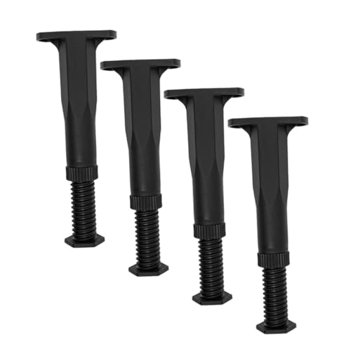 TOBBOMEY 4pcs Adjustable Bed Frame Support Legs Heavy Duty Replacement Legs for Bed Frames Center Support to Height Sturdy Design for Enhanced Stability