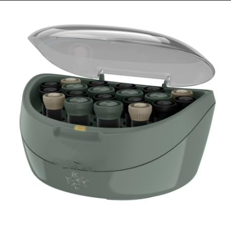 Botanicals™ Hair Setter, Ceramic, Ionic Conditioning, with 20 Rollers, Green