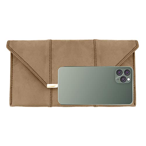Image of JNB Faux Microsuede Envelope Clutch