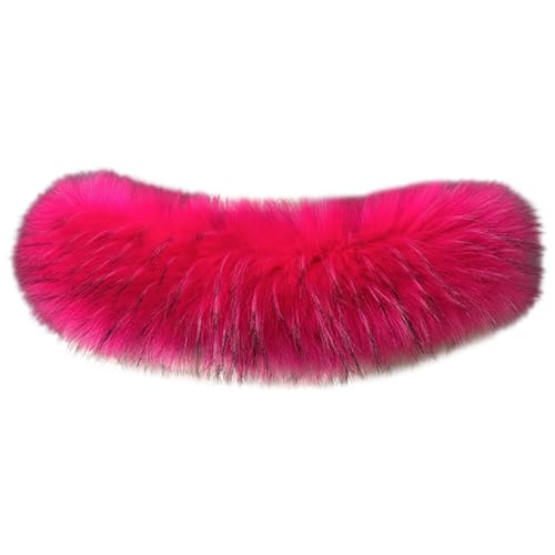 Cache-cou amovible en fausse fourrure douce pour manteau d'hiver femme
