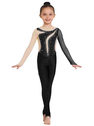 Bodysuit gymnastique fille anti-irritation pour danse et patinage