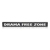 My Word! Drama Free Zone - Skinnies - 1.5X16 (72205), Blue With White Lettering