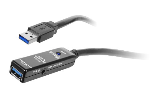 SIIG USB 3.0 Active Repeater Cable 20-Meters (JU-CB0811-S1), Black, 20 Meters - Image 2