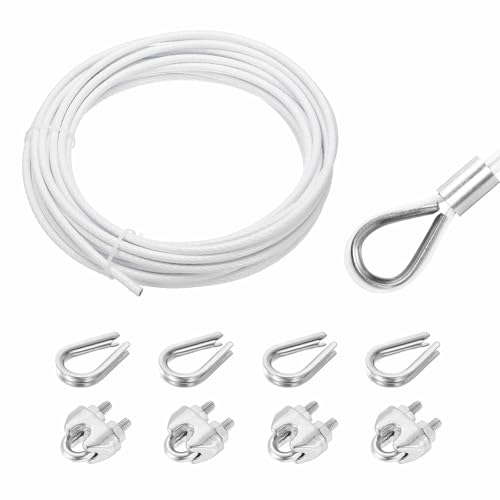 MECCANIXITY 33tB[g C[[v 304XeXX`[P[u 6mm (1/4C`) rj[R[eBO XN[`bN4{ wʂ 肷AfbLA݂艺AߗރCp zCg 10m