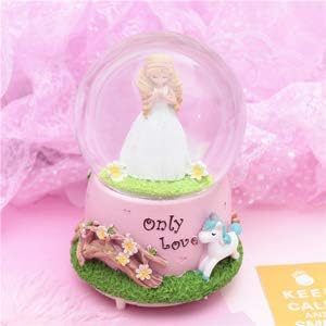 Lannmart Beauty Girl Music Box Decorative Crystal Snow Ball Swivel Snow Ball Home Christmas Decoration Water Ball Gifts for ren