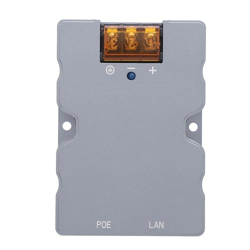 Kit inyector PoE pasivo GigE de aleación de aluminio, soporta 10/100/1000 Mbps, incluye adaptador, cable y manual miniatura 7