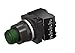 Siemens 52BT6J3J Heavy Duty Illuminated Pushbutton Unit, 30mm, Green, Extended Button, Momentary, 1NC Contact, 480V AC Transformer, Incandescent Bulb, BlackMax, Watertight/Oiltight