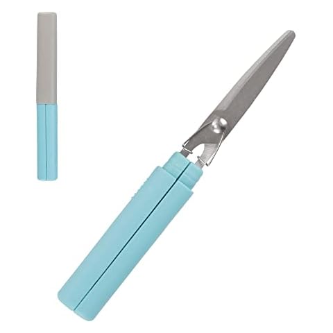 Mini Pen Portable Travel Scissors - Light Blue - 1 Pair Cover