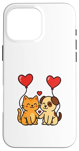 ���킢���L�ƌ��̃J�b�v���A�n�[�g�̕��D�B �X�}�z�P�[�X iPhone 16 Pro Max �p