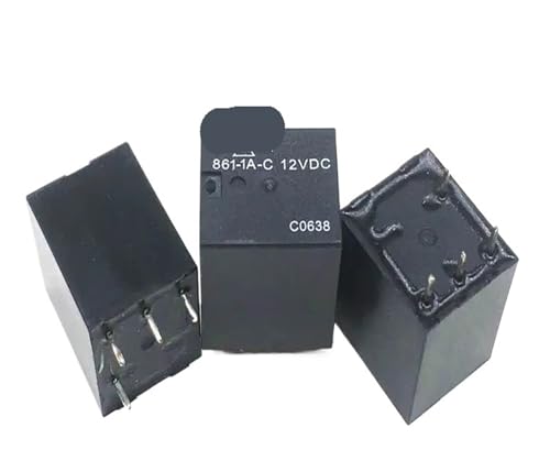 Relais 861-1A-C 12V CC 4 broches pour boîte à fusibles et composants de moto