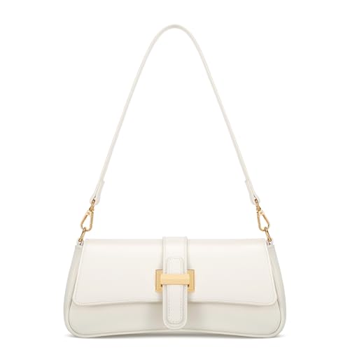 Shoulder Bag for Women Small Handbag Hobo Purses Retro Clutch Underarm Bag Beige
