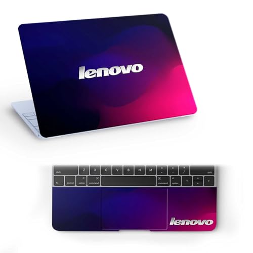 Image of Pattern L12 Top+Wrist Pad Vinyl Laptop Skin /Sticker /Cover for 13 to 13.3 Inches Laptops Laminated-Removable-HD Quality Compatible for Lenovo (13x9.2 Inches)