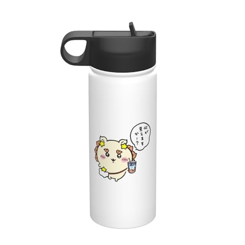 ステンレスカップ ちいかわ シーサー コーヒーカップ 車用 タンブラー かわいい 大容量 保温 保冷 真空断熱 蓋付き 水筒 ウォーターボトル 取っ手付き 持ち運びやすい スポーツ アウトドア オフィス 家庭用 車用 男女兼用 誕生日プレゼント 500ml