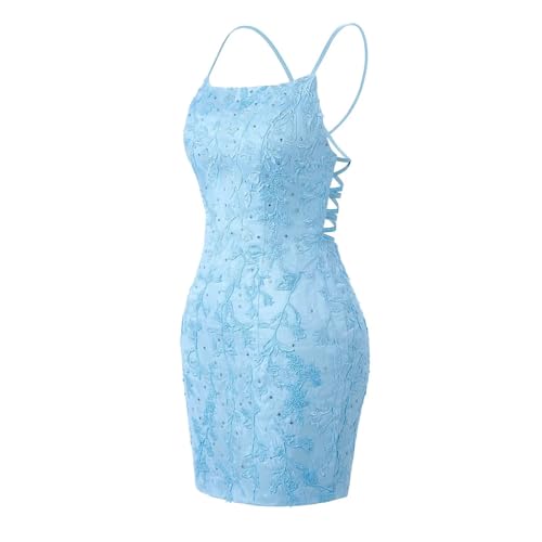 Lace Homecoming Dresses for Teens Tight Floral Short Prom Dress 2024 Cocktail Party Dresses2