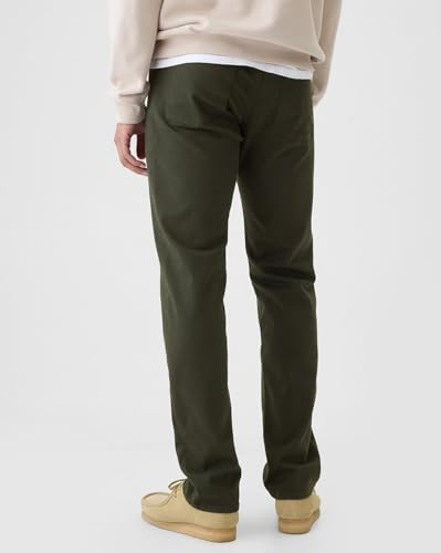 Image of Gap Men Straight Fit Mid Rise Mid Washed Denim Jeans