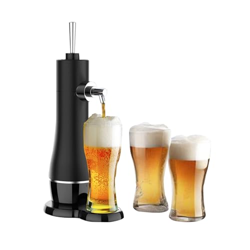 YJSG Draft Pour Beer Dispenser,Canned or Bottled Beer Draft System,Mini Kegerator,Beer Foam...