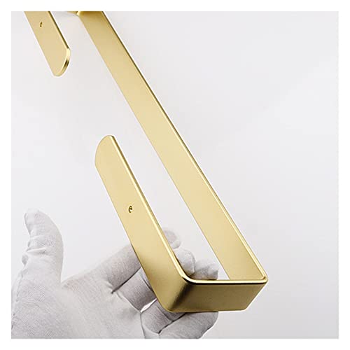 Toallero autoadhesivo de lujo dorado para bano sin taladrar la pared 5