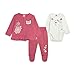 Tuc Tuc Baby CONJUNTO 3 PIEZAS Punto Flores NIÑA 3-teiliges Set mit Blumen für Mädchen rosa Dancing IN The Woods FW21, 0 Monate