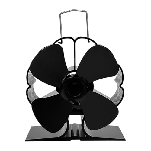 Ventilador De Estufa Accionado Por Calor | Ventilador De Chimenea Ecológico De Funcionamiento Silencioso | Ventilador De Estufa De Calor No Eléctrico, Silencioso Y Respetuoso Con El Medio Ambiente Par