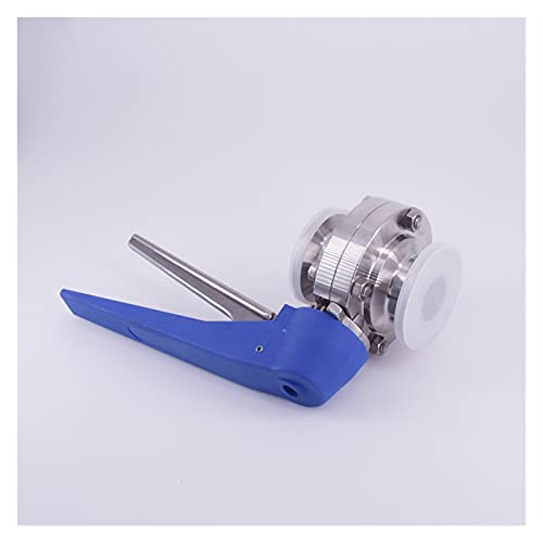 Válvula de acero inoxidable SUS con tres abrazaderas higiénicas 4