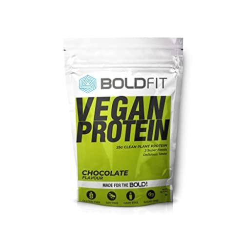 Image of Boldfit Plant Protein Powder - Plant Based Protein Powder with Multivitamin, Minerals, Superfoods, Pea Protein, Digestive Enzymes | Plant Protein Powder -Chocolate Flavour - 1KG