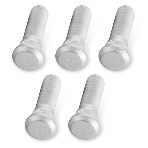 Image of 5 PCS Car Tire Screw Rod, 48 mm x 19 mm M12 x 1.5 Rust-Proof Extended Wheel Hub Fixing Screw, Precise Match Bolts Replacement Part 90942-02049, Compatible with Specific Models (Silver)