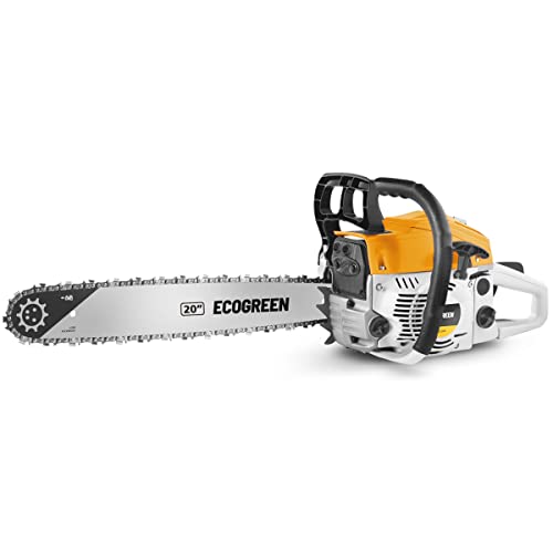 ECOGREEN MT620X - Benzin-Kettensäge, 62ccm - 3.8hp, 20'' Führungsschiene