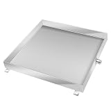 WPWSDWMX Vaschetta Raccogligocce per Condizionatore in Acciaio Inossidabile, Accessori per Condizionatore d'Aria per Esterni, Vaschetta Raccogligocce Quadrata(60cm/23.6in)