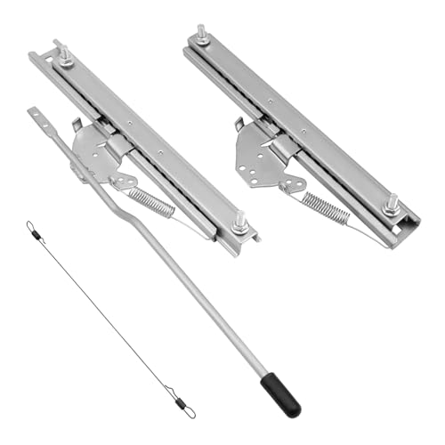 Universal Adjustable Seat Slider Dual Locking Rails Brackets Kit Compatible with Bucket Seat