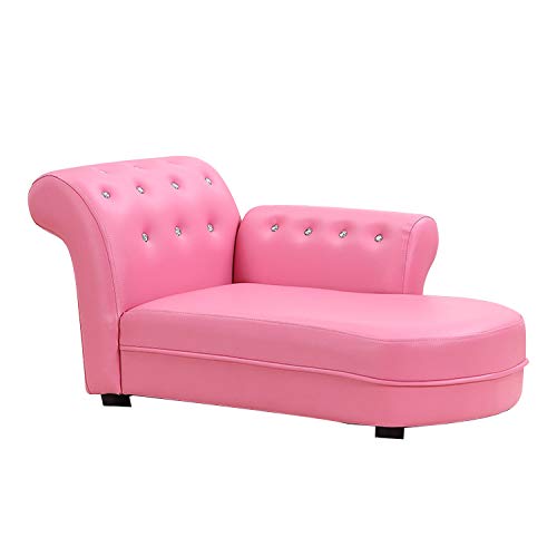 QWERTP Kindersofa, Kleinkind Couch Mit PVC-Leder Und Massivholzrahmen,...