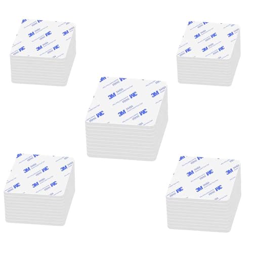 Pad Biadesivo Extra Forte, 50 Pezzi, Resistente al Calore, Cuscinetti Adesivi Gel, Nastro di Montaggio per Casa, Ufficio e Auto