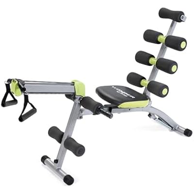 Wonder Core 2 Upgraded Adjustable Workout Bench & Ab/Rowing Machine - Total Gym Style Core Workout Equipment for Ab Workouts, Upper Body & Sit-Up Exercise