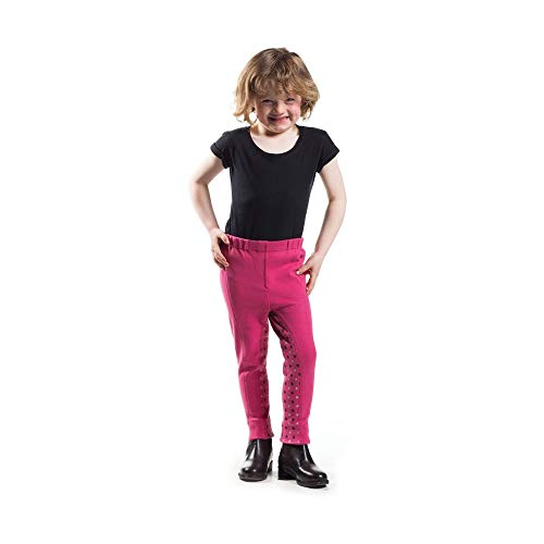 HyPERFORMANCE Tots Star Jodhpurs (S) (Pink/Gray & Silver Stars)