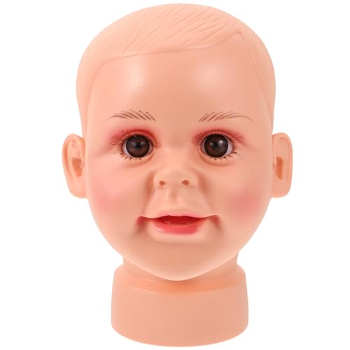 Cabeza de Maniquí Infantil de Vinilo para Sombreros, 41, 5 Cm