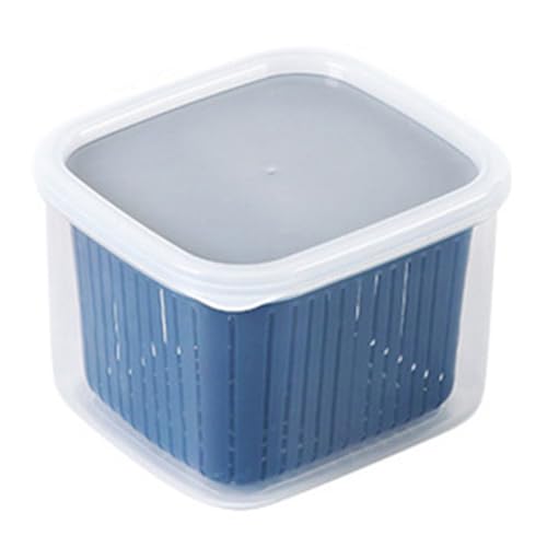 Contenedor de almacenamiento de bayas con colador para almacenar frescos, 12 x 13 x 9 cm, adecuado para la cocina y ahorrar dinero. Potente, cuanto mejor sea el efecto de conservación (traje de