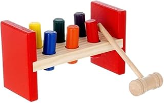 لعبة المطرقة الخشبية المسلية للأطفال