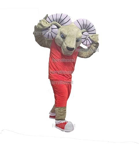 New Deluxe Ram Mascot Costume Party Carnival Costumes With COOL FANS (Large)