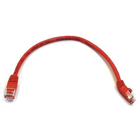 Cable Ethernet Cat 6 Rojo 1 pie miniatura 1