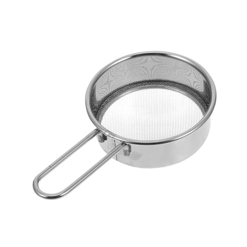 Cabilock Flour Sifter with Fine Mesh Strainer Handheld Stainless Steel Baking Tool for Sugar and Cocoa Efficient Sifting Kitchen Utensil for Smooth Texture Cakes and Pastries