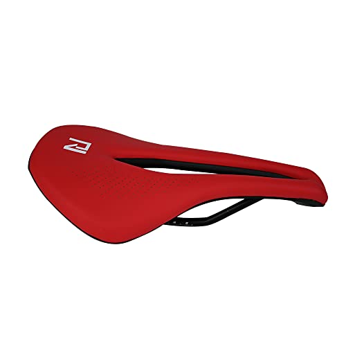 ROADNADO Bicycle Saddle Mountain Bike Bicycle Seat MTB Saddle Bicycle Saddle Cushion Professional Breathable Waterproof Comfortable Road Bike Saddle for MTB Road Bike Mountain Bike Folding Bike Red