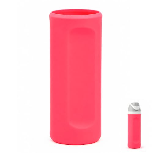 Linkidea Silicone Bottle Sleeve for Owala FreeSip Bottle 24oz, Bright Pink